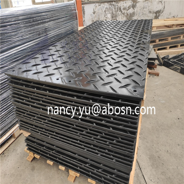 4x8 حصيرة حماية أرضية زرقاء UHMWPE لنمط مضاد للانزلاق