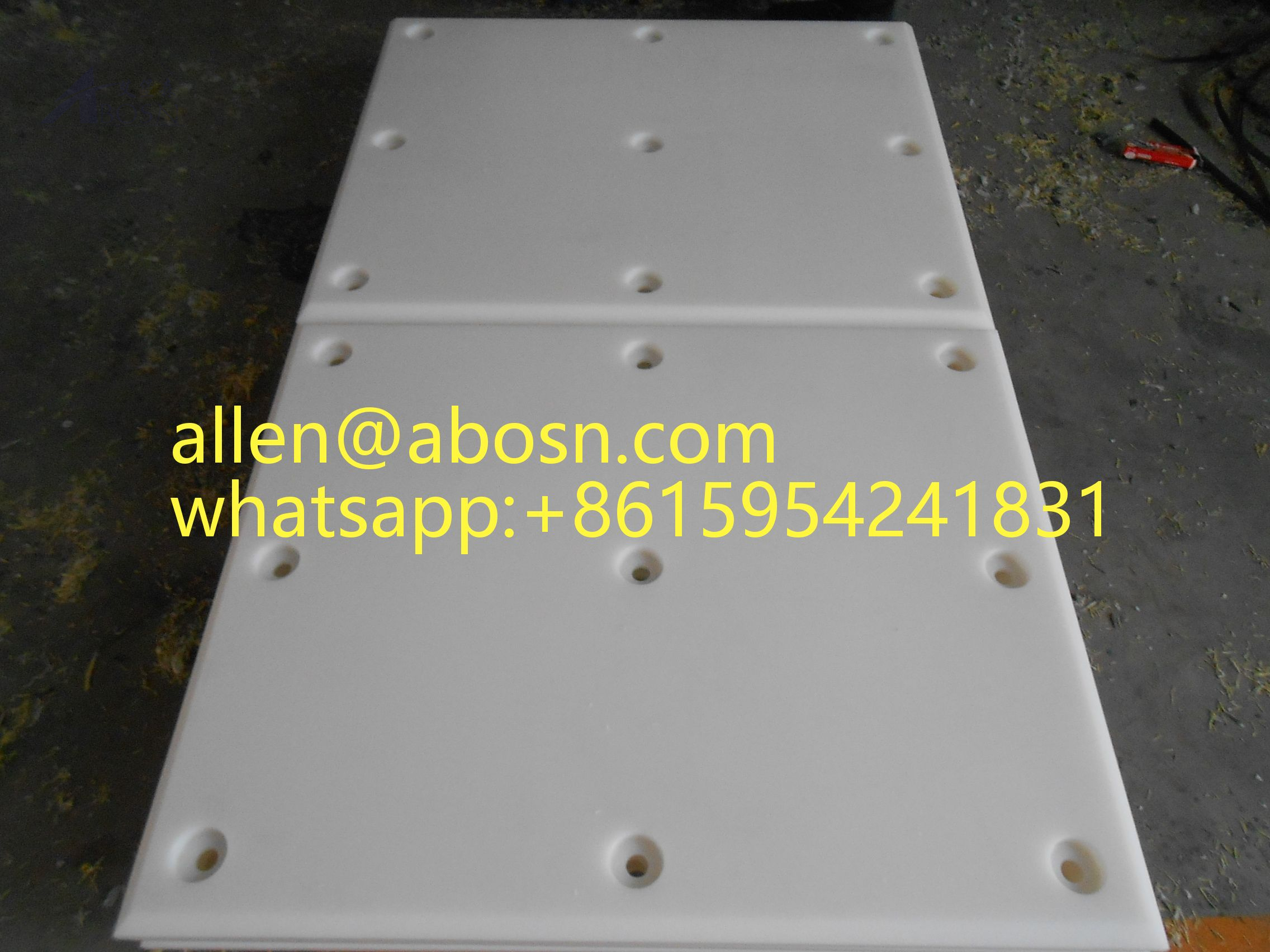 1000X2000mm أبيض ورقة UHMWPE للوحة