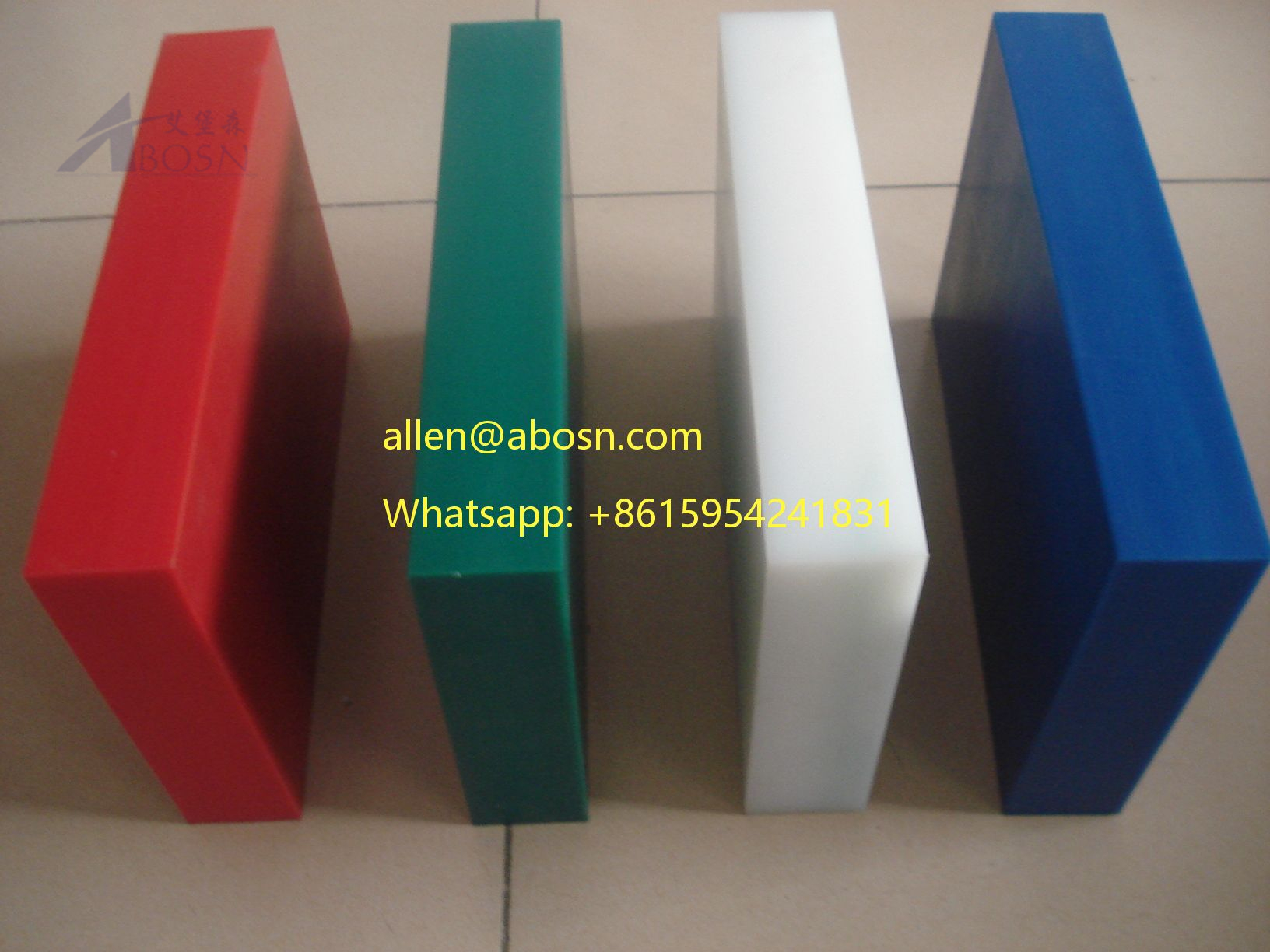 3050x1220mm ورقة حمراء UHMWPE للزجاج ورقة UHMWPE المملوءة