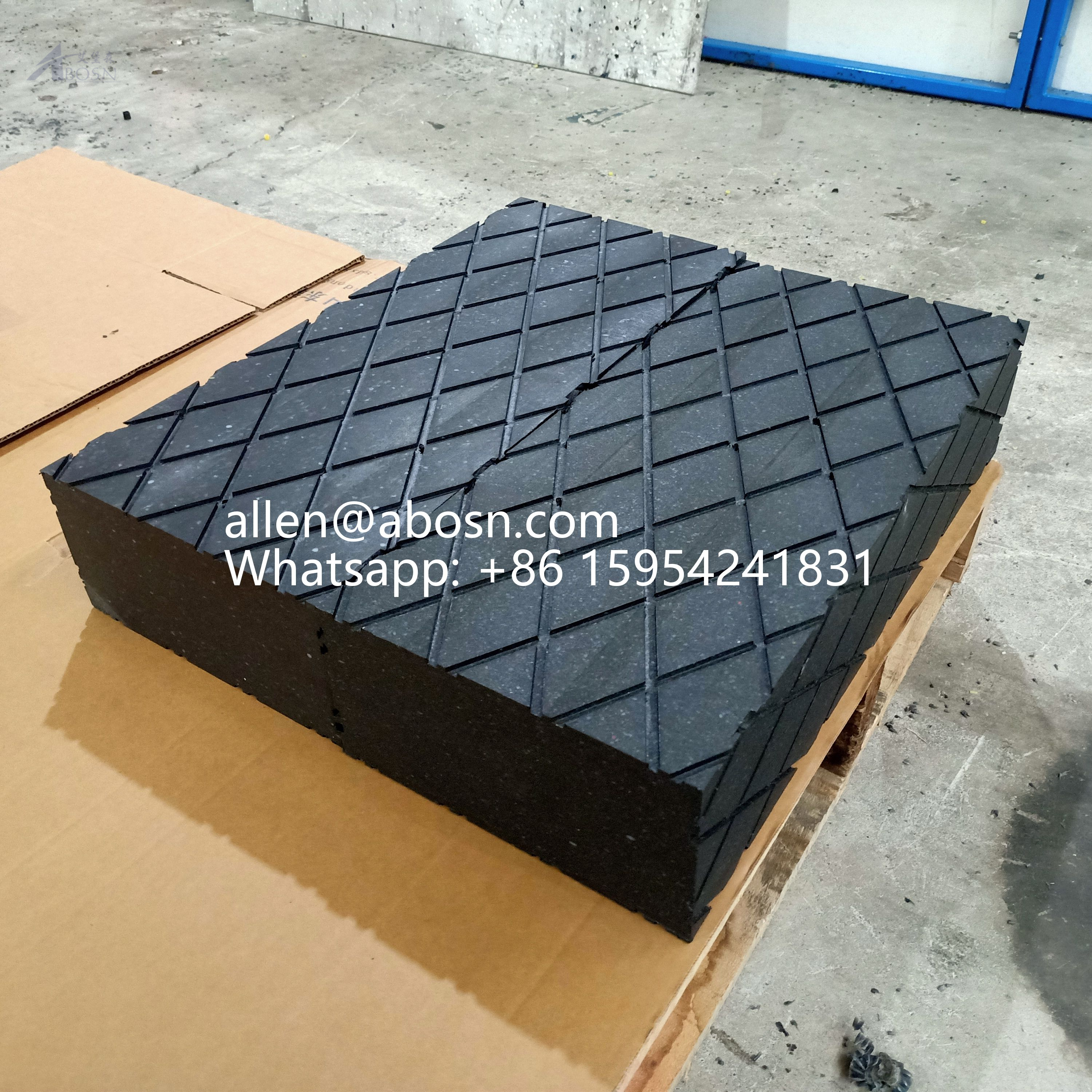 الثقيلة HDPE كرين القدم تحمل دعم منصات PE مداد