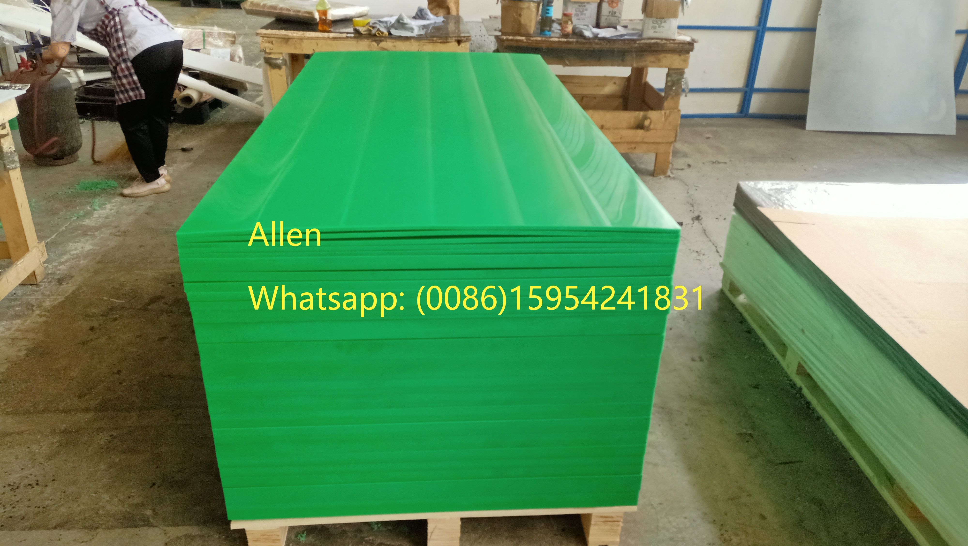 ورقة UHMWPE الخضراء لبطانة UHMWPE 3050x1220mm 