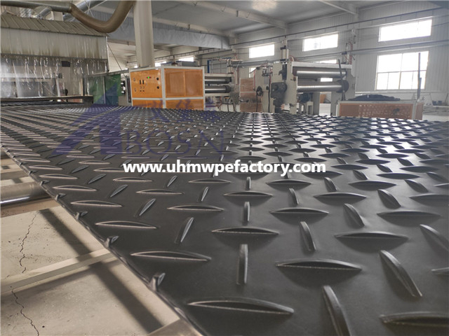 HDPE المؤقتة لوحة الطريق البولي ايثيلين حماية الأرضية الحصير UHMWPE الأرضي