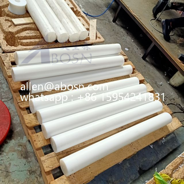 10mm - 280mm جولة البلاستيك Hdpe قضيب Uhmwpe بار معامل احتكاك منخفض